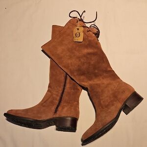 Born Cotto Brown Suede Knee-high Boots